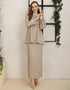 BAJU KURUNG KEDAH PESAK AUDRA (TORTILLA)